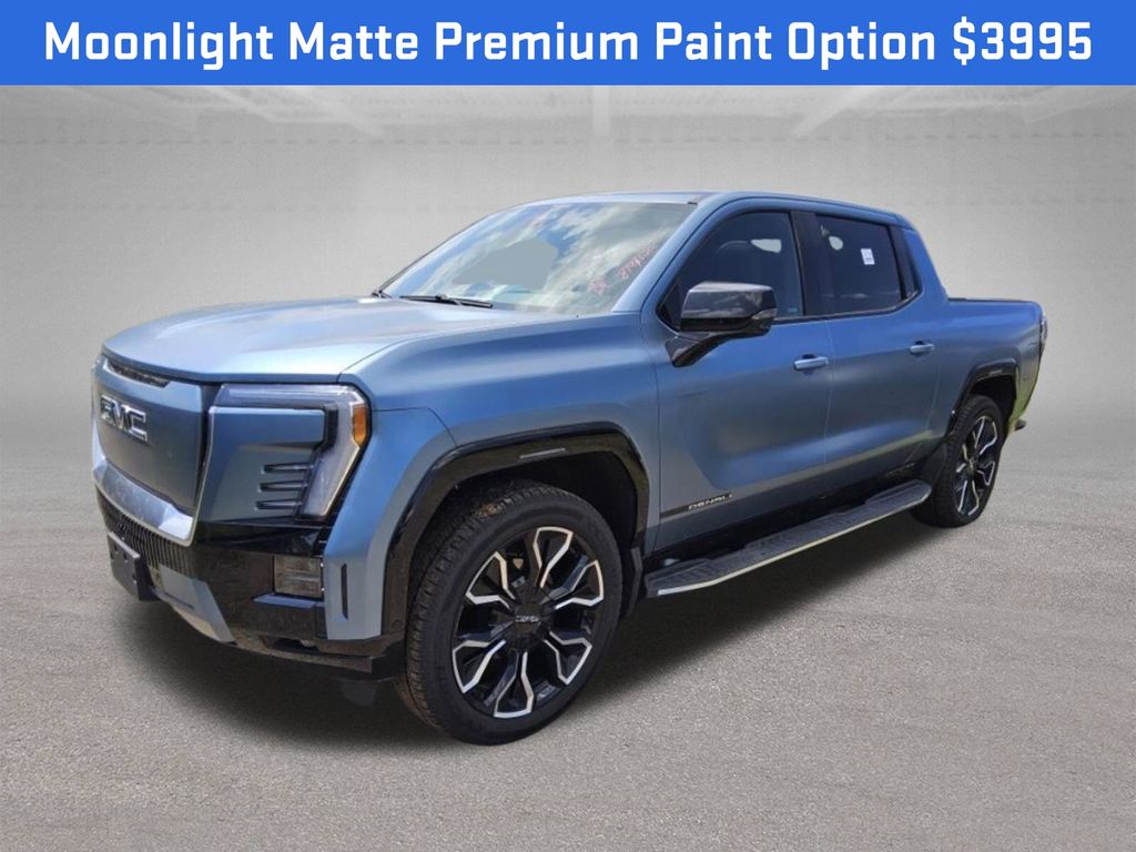 Moonlight Matte 2025 GMC Sierra EV Pickup Truck All-Wheel Drive 1-Speed Automatic