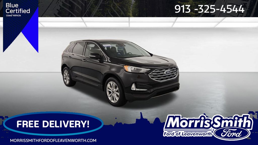 Black Metallic 2024 Ford Edge Titanium AWD SUV / Crossover All-Wheel Drive 8-Speed Automatic