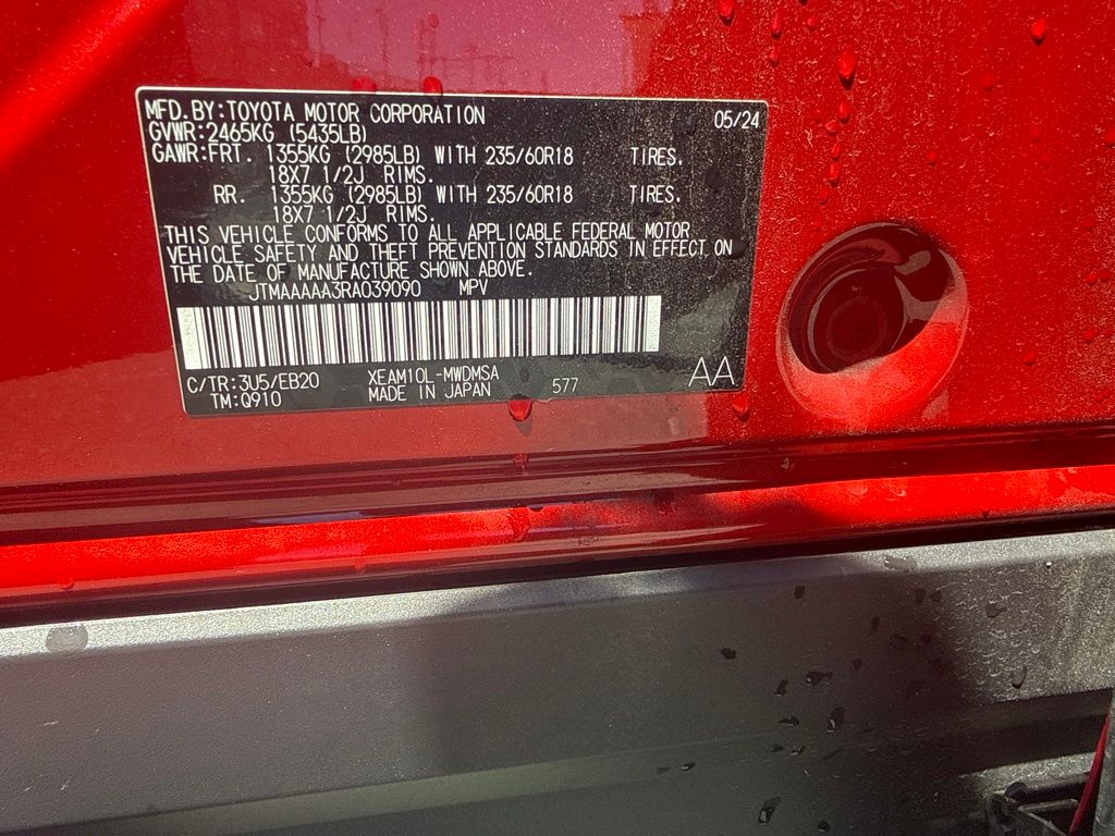 Supersonic Red 2024 Toyota bZ4X SUV / Crossover Front-Wheel Drive Automatic