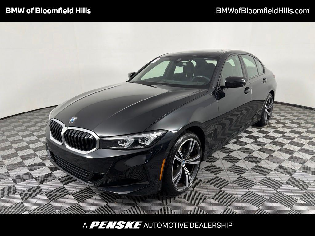 Black Sapphire Metallic 2023 BMW 3 Series Sedan All-Wheel Drive 8-Speed Automatic