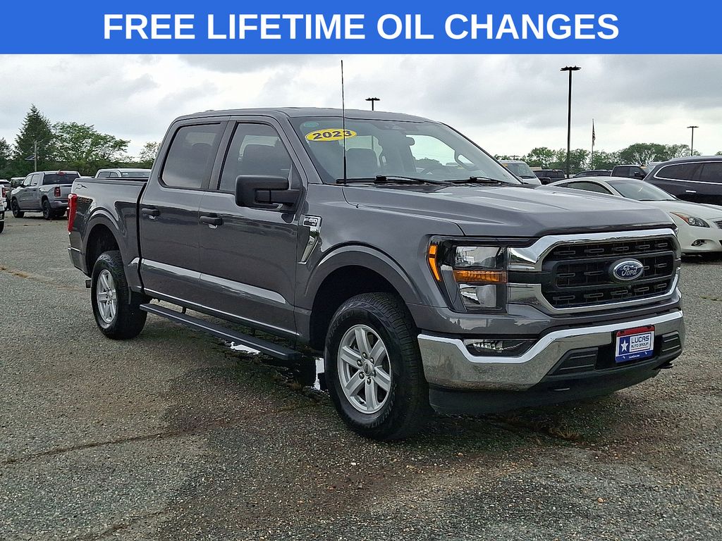 Gray 2023 Ford F-150 Pickup Truck Four-Wheel Drive Automatic