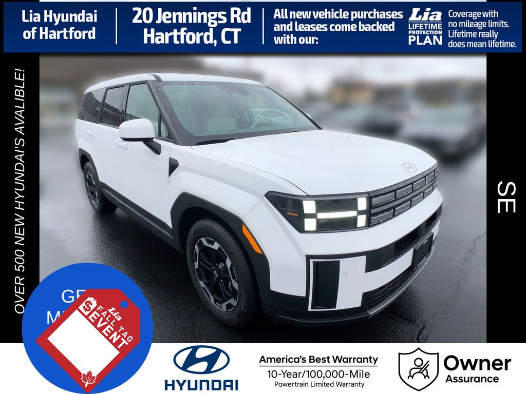 Serenity White 2026 Hyundai Santa Fe SUV / Crossover All-Wheel Drive 8-Speed Automatic