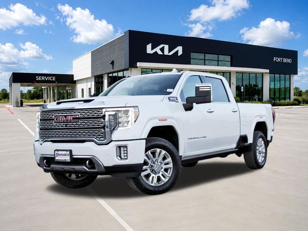 2022 GMC Sierra 2500HD Denali White at EAG Ford Navasota