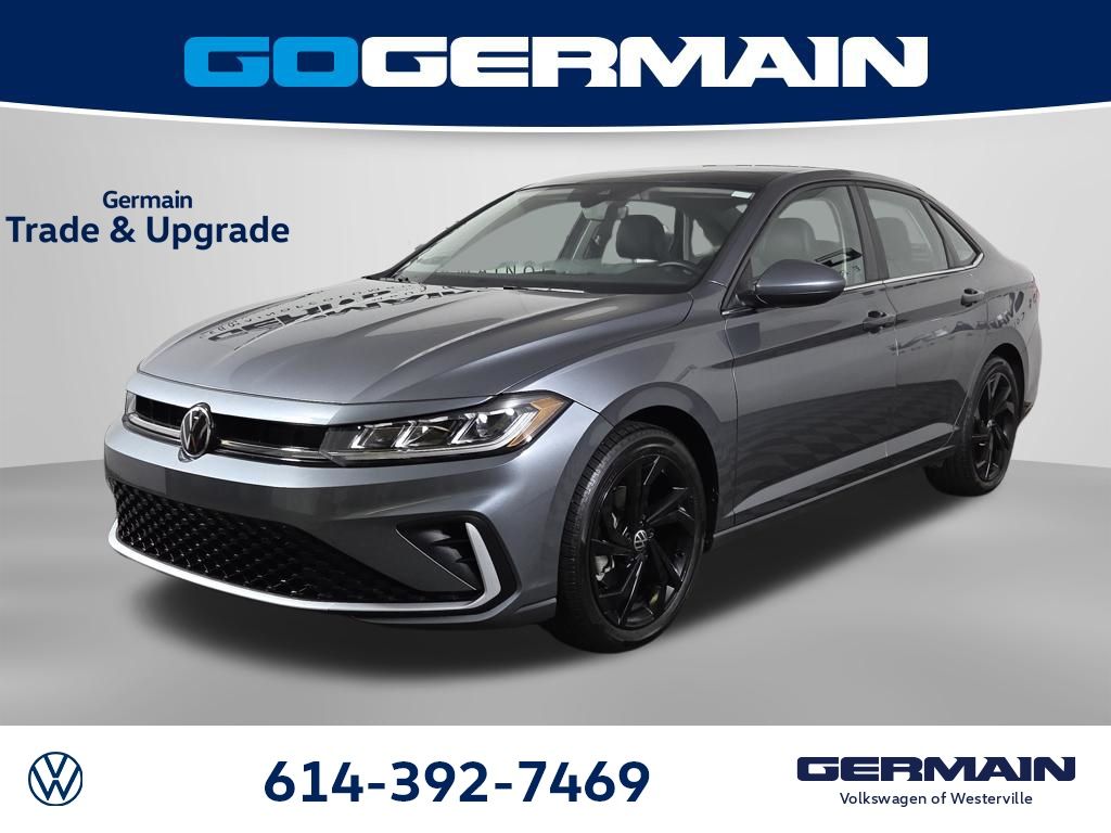 Platinum Gray Metallic 2025 Volkswagen Jetta SE FWD Sedan Front-Wheel Drive 8-Speed Automatic