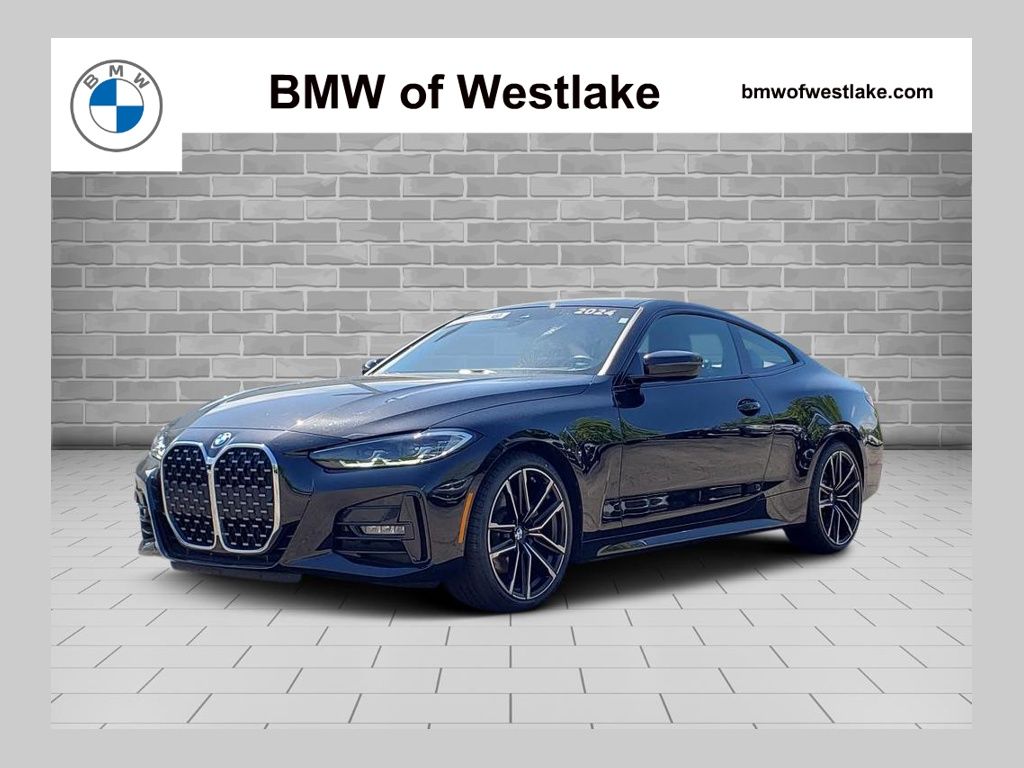 Black Sapphire Metallic 2024 BMW 4 Series 430i Coupe xDrive Coupe All-Wheel Drive 8-Speed Automatic
