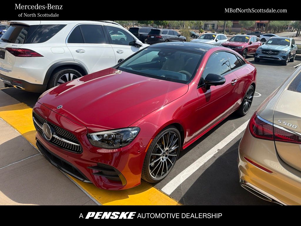 Red 2023 Mercedes-Benz E-Class Convertible Rear-Wheel Drive 9-Speed Automatic
