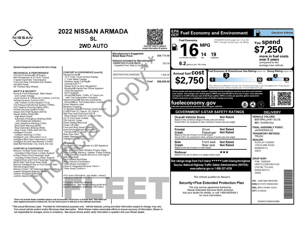 Used 2022 Nissan Armada SUV