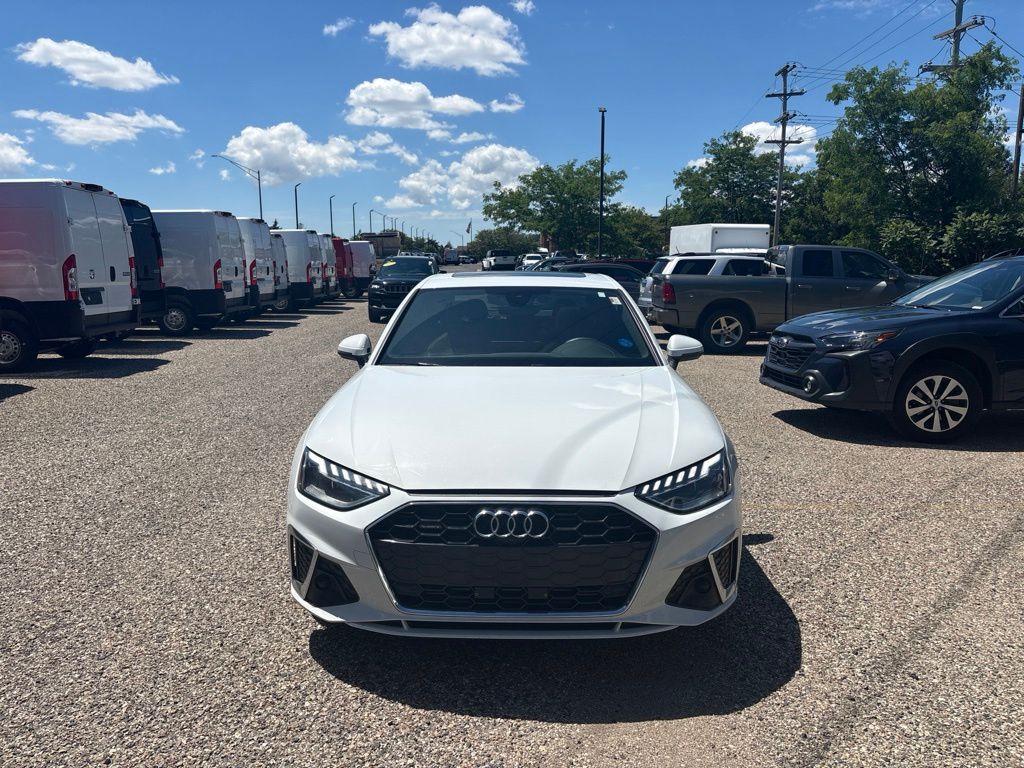 Glacier White Metallic 2022 Audi A4 Sedan All-Wheel Drive 7-Speed Automatic