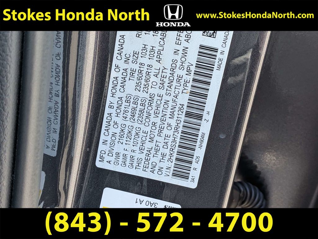 2024 Honda CR-V EX-L Black at Stokes Honda North
