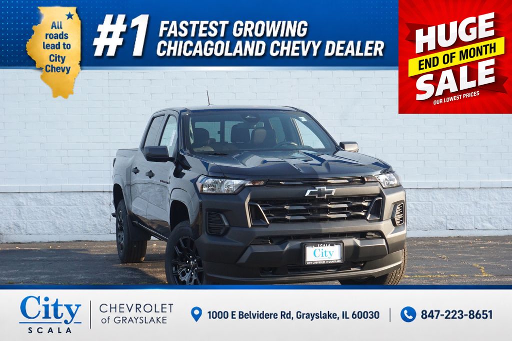 Black 2026 Chevrolet Colorado Pickup Truck Four-Wheel Drive 8-Speed Automatic
