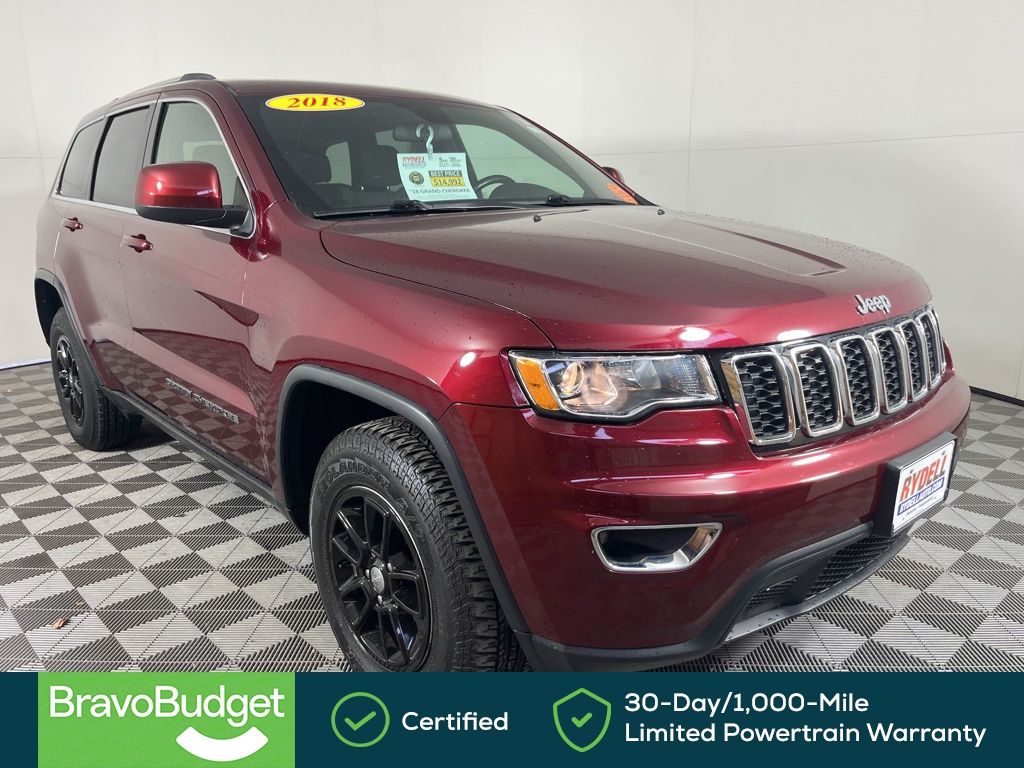 Velvet Red Pearlcoat 2018 Jeep Grand Cherokee Laredo 4WD SUV / Crossover Four-Wheel Drive 8-Speed Automatic