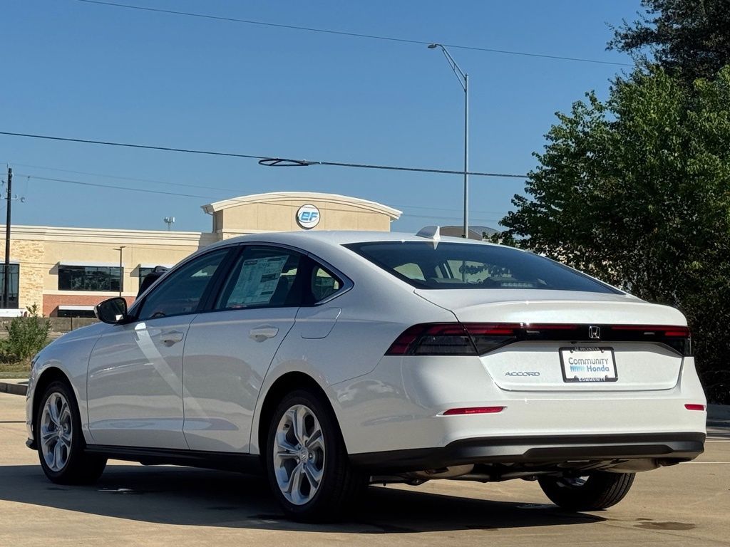 2025 Honda Accord LX White at Community Honda