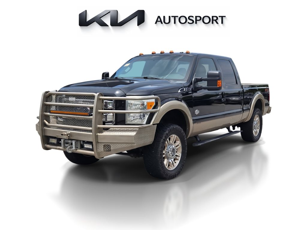 Tuxedo Black Metallic 2013 Ford F-250 Super Duty King Ranch Crew Cab 4WD Pickup Truck Four-Wheel Drive 6-Speed Automatic Overdrive