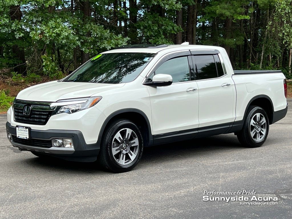 White Diamond Pearl 2019 Honda Ridgeline Pickup Truck All-Wheel Drive 6-Speed Automatic