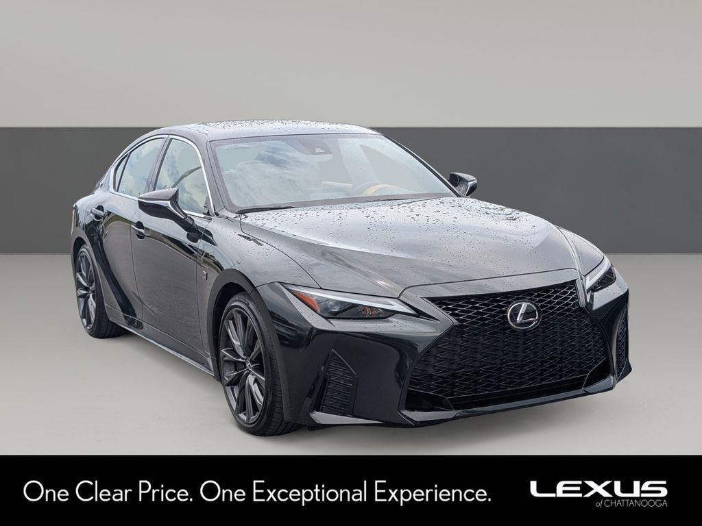 Black (Caviar) 2025 Lexus IS 350 F Sport Design RWD Sedan Rear-Wheel Drive 8-Speed Automatic