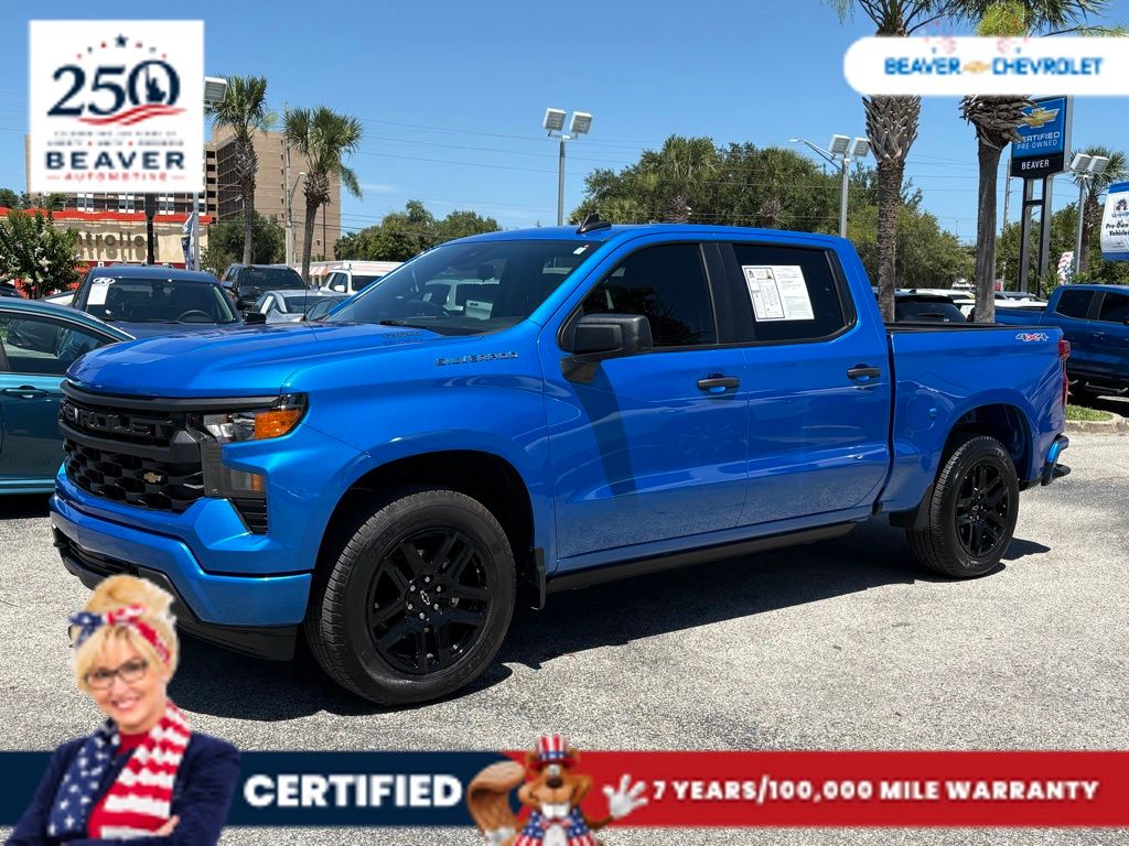 Riptide Blue 2025 Chevrolet Silverado 1500 Pickup Truck Four-Wheel Drive 8-Speed Automatic