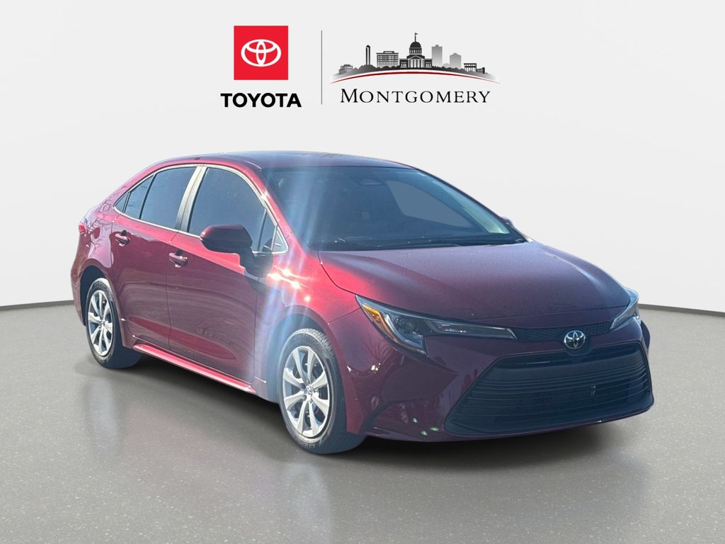 Red (Ruby Flare Pearl) 2024 Toyota Corolla LE FWD Sedan Front-Wheel Drive Continuously Variable Transmission