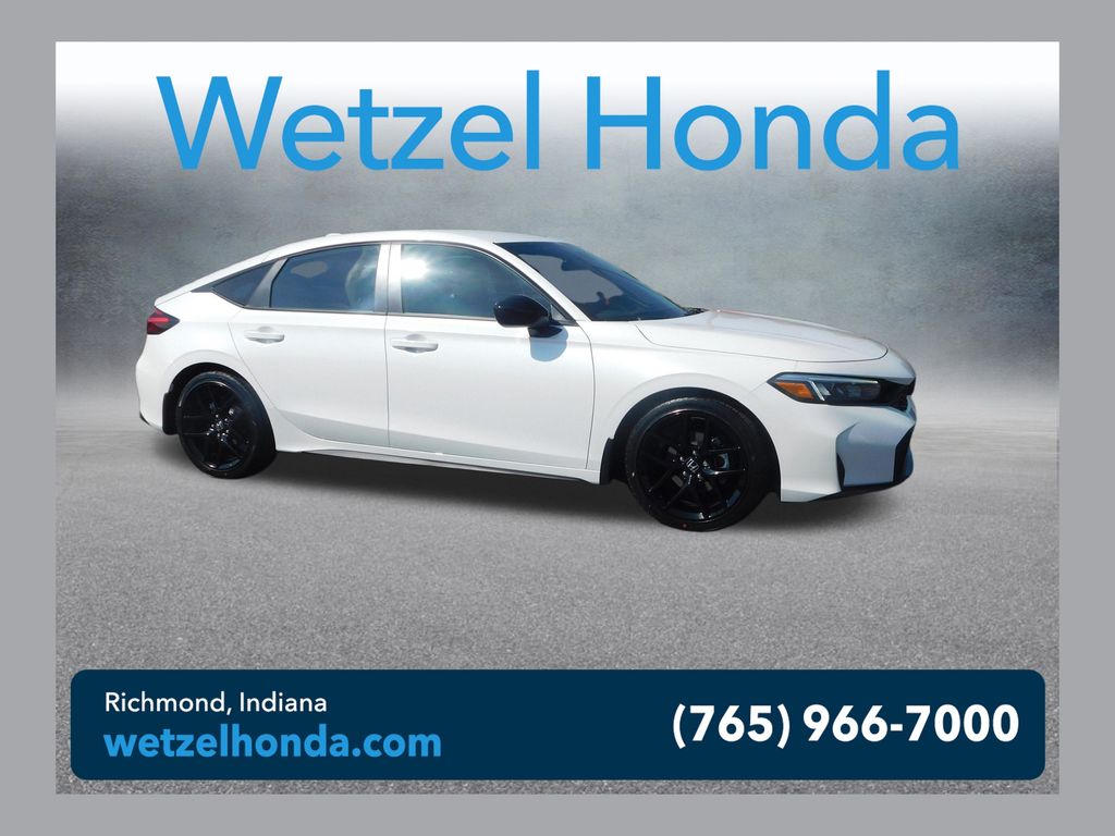 Platinum White Pearl 2026 Honda Civic Hatchback Hatchback Front-Wheel Drive Continuously Variable Transmission