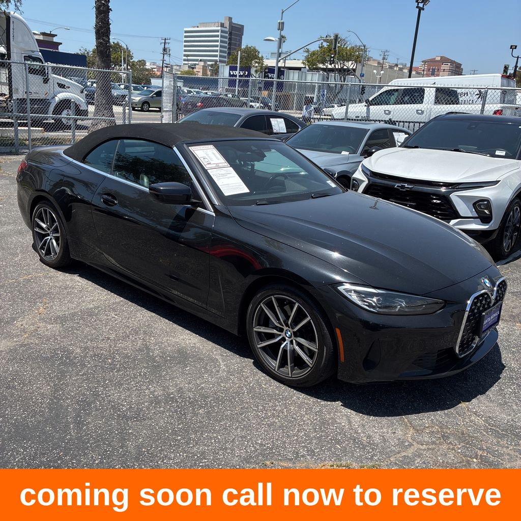 Black Sapphire Metallic 2022 BMW 4 Series Convertible All-Wheel Drive 8-Speed Automatic