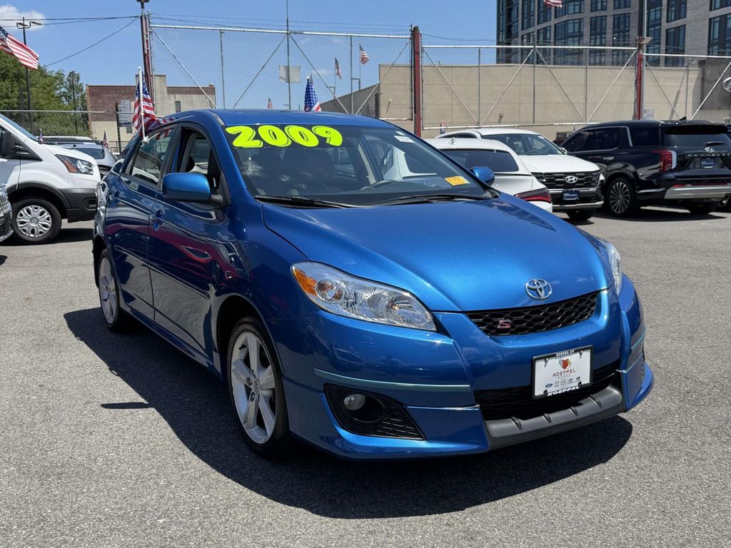 Blue 2009 Toyota Matrix Hatchback All-Wheel Drive 4-Speed Automatic
