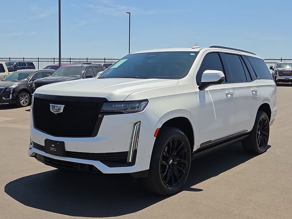 Crystal White Tricoat 2023 Cadillac Escalade SUV / Crossover Four-Wheel Drive Automatic