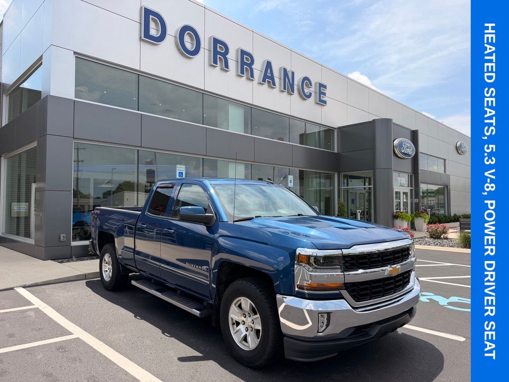 Deep Ocean Blue Metallic 2016 Chevrolet Silverado 1500 Pickup Truck Four-Wheel Drive 6-Speed Automatic Overdrive