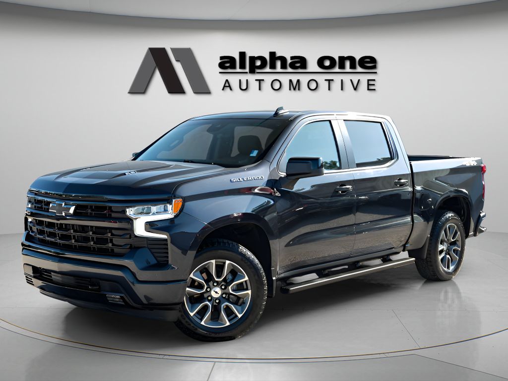 Dark Ash Metallic 2024 Chevrolet Silverado 1500 Pickup Truck Four-Wheel Drive Automatic