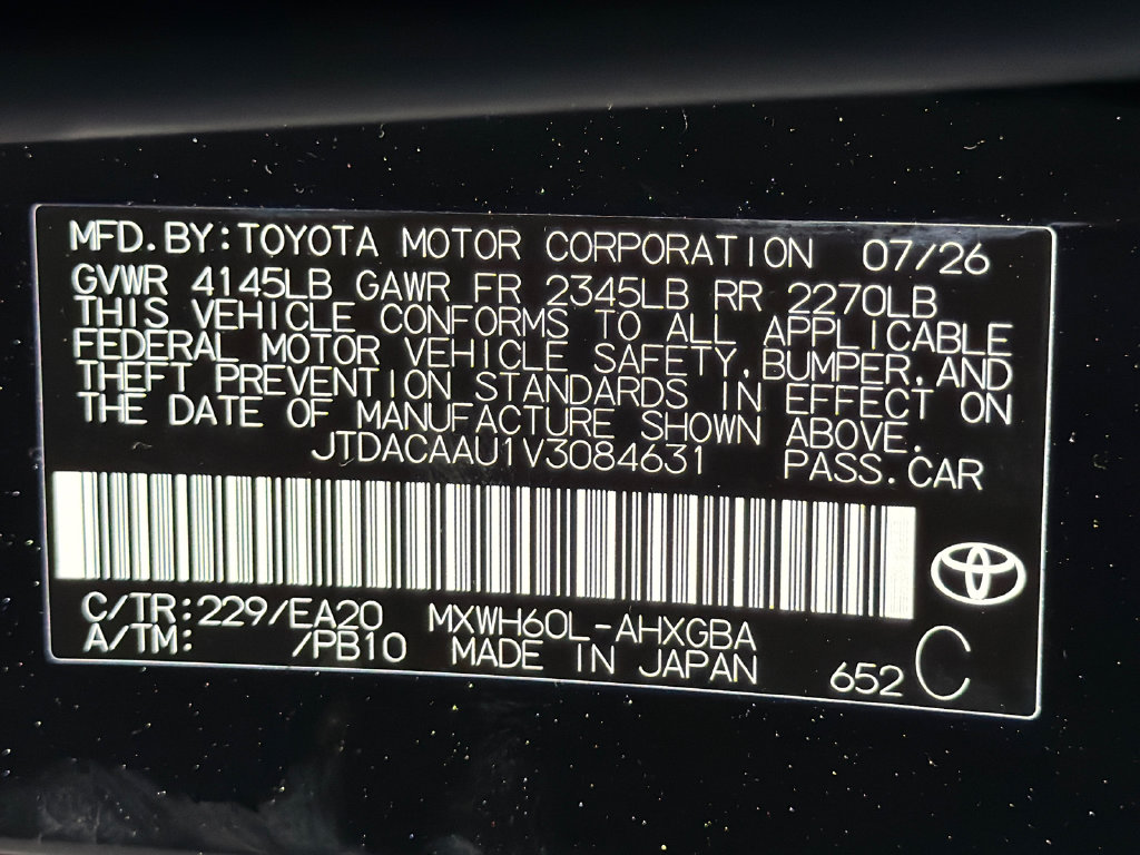 New 2027 Toyota Prius Hatchback