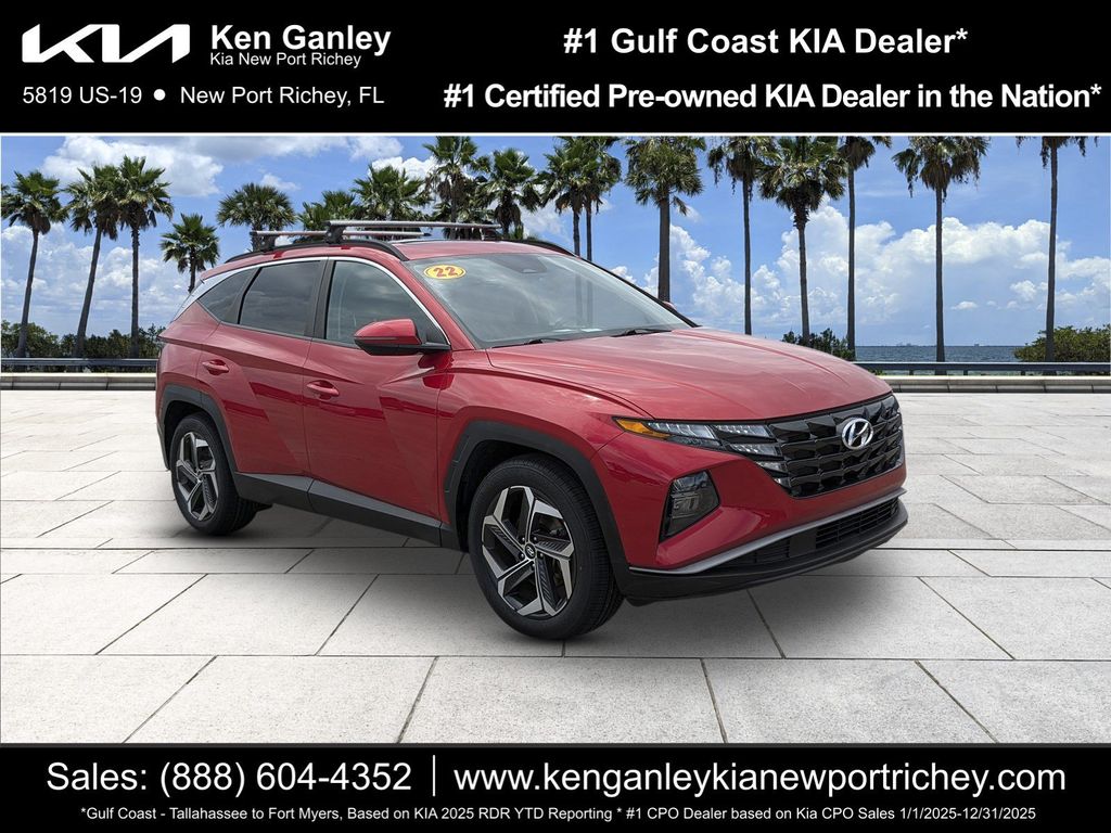 Calypso Red 2022 Hyundai Tucson SUV / Crossover Front-Wheel Drive 8-Speed Automatic
