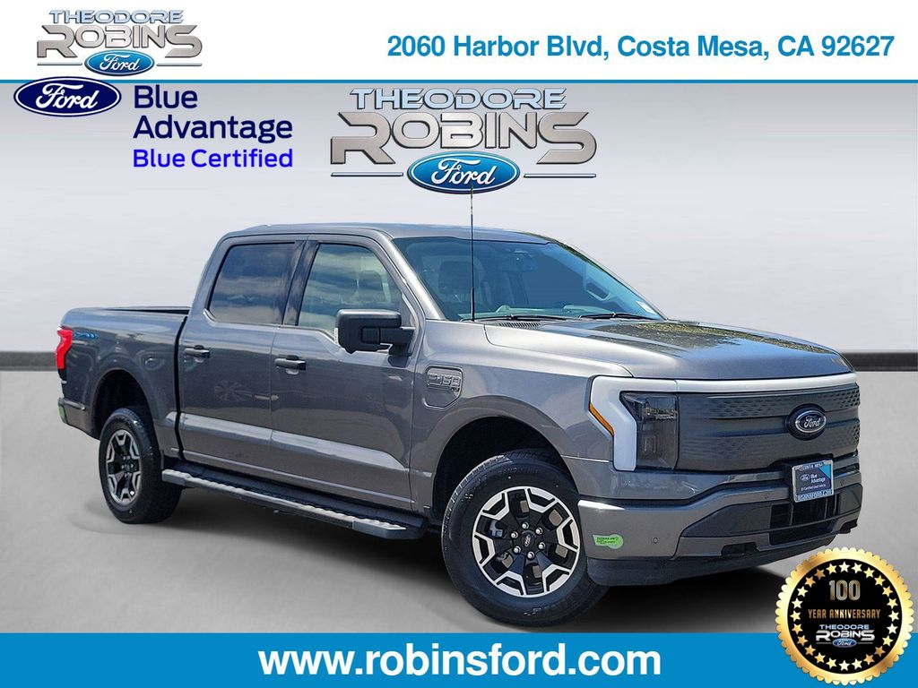 Carbonized Gray Metallic 2022 Ford F-150 Lightning Pickup Truck All-Wheel Drive Automatic