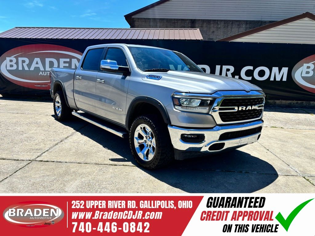 Billet Silver Metallic Clearcoat 2022 RAM 1500 Big Horn Crew Cab 4WD Pickup Truck Four-Wheel Drive 8-Speed Automatic