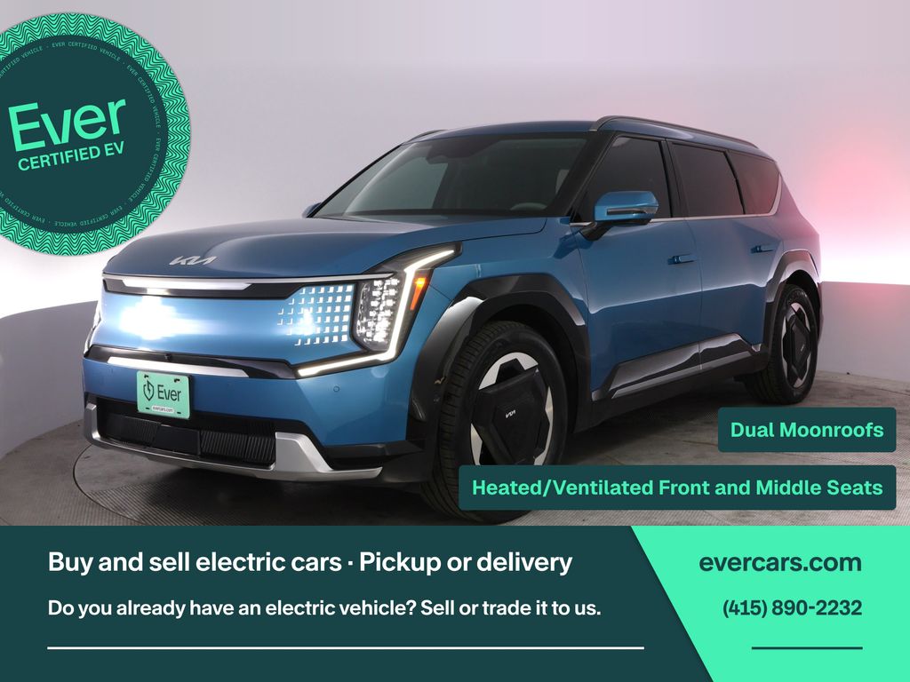 Ocean Blue 2024 Kia EV9 SUV / Crossover All-Wheel Drive 1-Speed Automatic