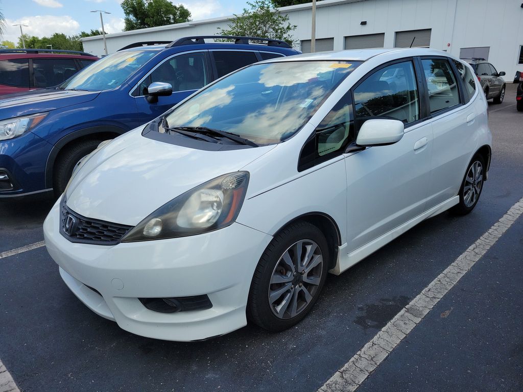 White 2012 Honda Fit Sport Hatchback Front-Wheel Drive 5-Speed Manual