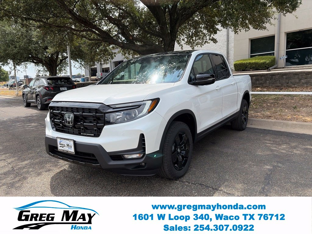 2026 Honda Ridgeline Black Edition White at Greg May Honda