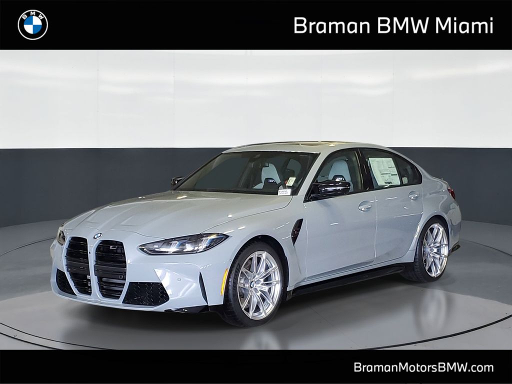 Gray Metallic 2026 BMW M3 Competition RWD Sedan Rear-Wheel Drive 8-Speed Automatic