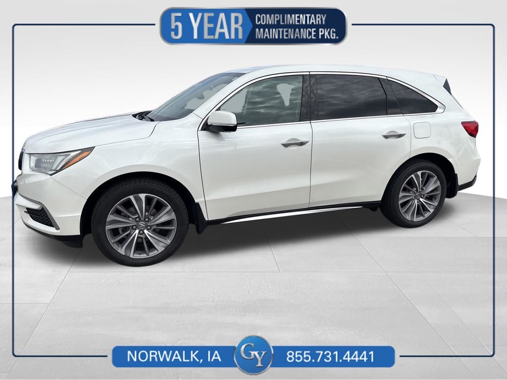 White 2018 Acura MDX SH-AWD with Technology Package SUV / Crossover All-Wheel Drive 9-Speed Automatic