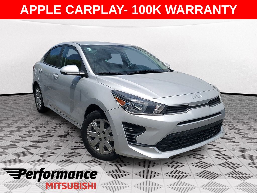 Silky Silver 2022 Kia Rio S FWD Sedan Front-Wheel Drive Continuously Variable Transmission