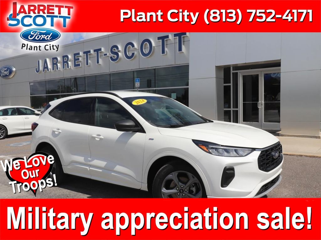 White Metallic 2024 Ford Escape ST-Line FWD SUV / Crossover Front-Wheel Drive 8-Speed Automatic