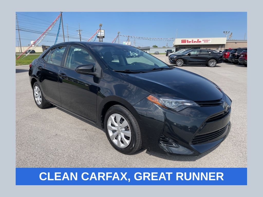 Black Sand Pearl 2019 Toyota Corolla LE Sedan Front-Wheel Drive Continuously Variable Transmission