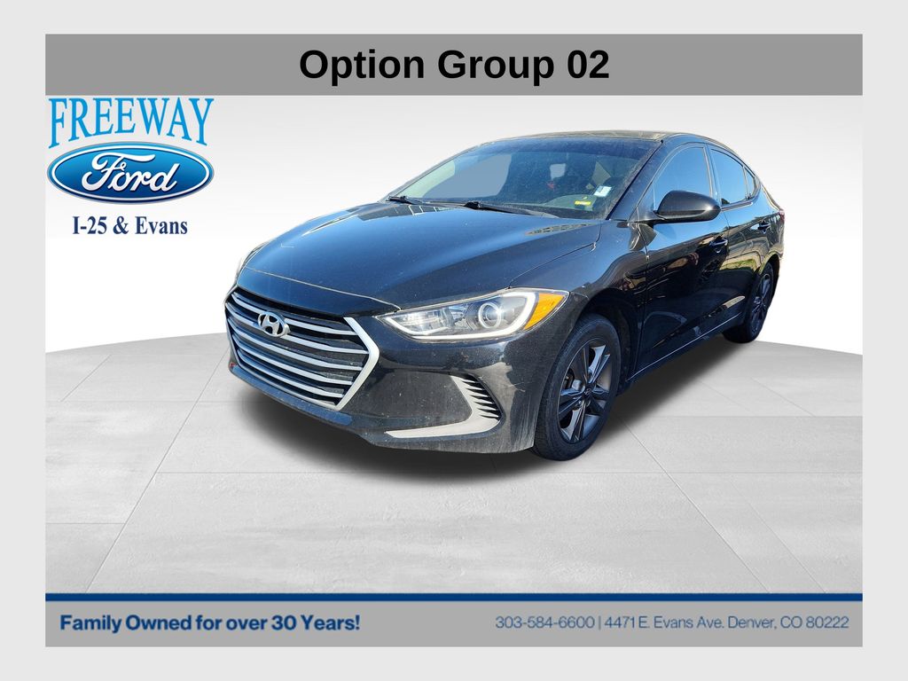 Phantom Black 2017 Hyundai Elantra SE FWD Sedan Front-Wheel Drive 6-Speed Automatic