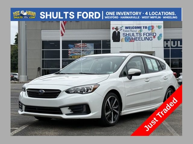 Crystal White Pearl 2022 Subaru Impreza Wagon All-Wheel Drive Continuously Variable Transmission