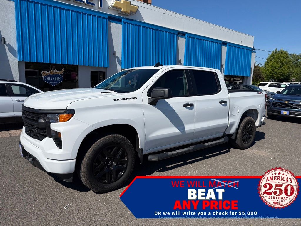 Summit White 2026 Chevrolet Silverado 1500 Pickup Truck Four-Wheel Drive 8-Speed Automatic