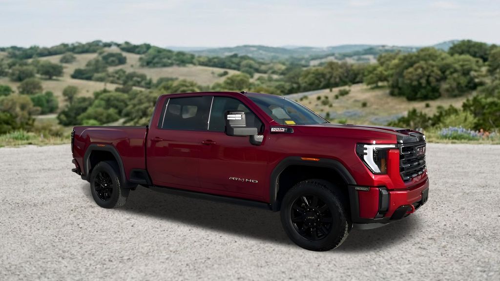 Volcanic Red 2024 GMC Sierra 2500HD AT4 Crew Cab 4WD Pickup Truck Four-Wheel Drive Automatic