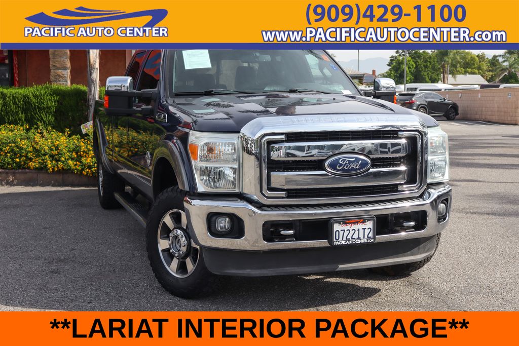 Blue 2011 Ford F-250 Super Duty Pickup Truck Four-Wheel Drive 6-Speed Automatic Overdrive