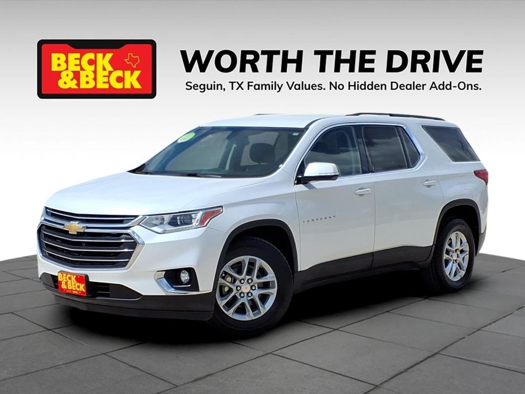 White (Iridescent Pearl Tricoat) 2019 Chevrolet Traverse LT Cloth FWD SUV / Crossover Front-Wheel Drive 9-Speed Automatic