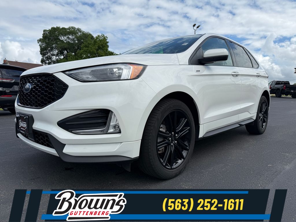 Star White Metallic Tri-Coat 2024 Ford Edge SUV / Crossover All-Wheel Drive 8-Speed Automatic