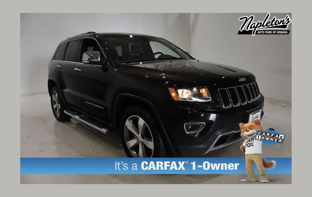 Brilliant Black Crystal Pearlcoat 2014 Jeep Grand Cherokee Limited 4WD SUV / Crossover Four-Wheel Drive 8-Speed Automatic