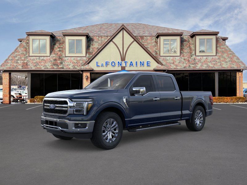 Blue 2026 Ford F-150 Lariat SuperCrew 4WD Pickup Truck Four-Wheel Drive Automatic