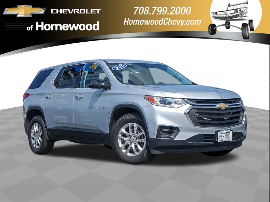 Silver Ice Metallic 2020 Chevrolet Traverse SUV / Crossover Front-Wheel Drive 9-Speed Automatic