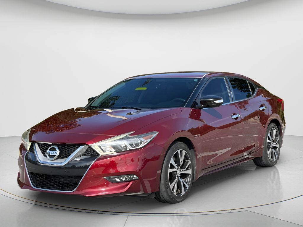 Red 2017 Nissan Maxima Sedan Front-Wheel Drive Continuously Variable Transmission